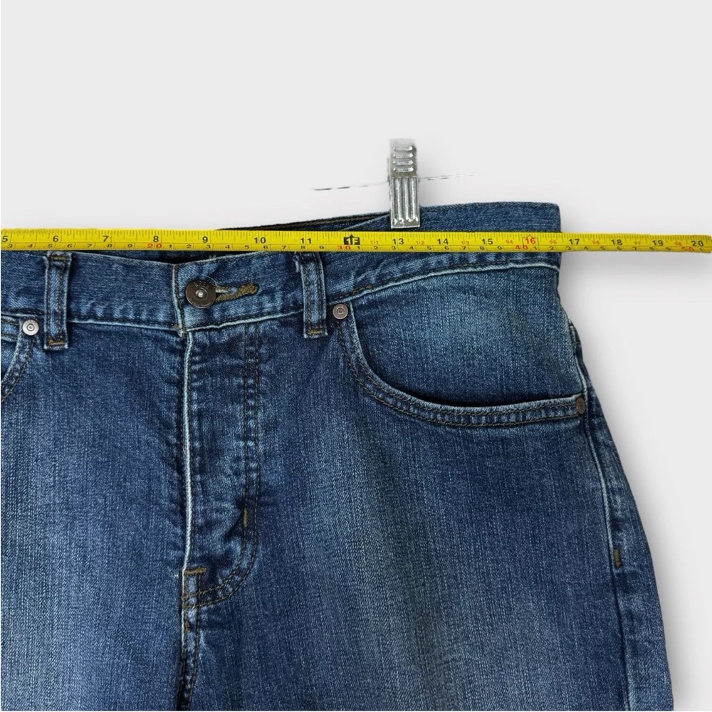 KREW Jeans Kslim Mens Size 32 Fits 33x33 Blue Mid Wash Denim Skate Boarding KR3W - Picture 12 of 14